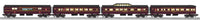 Lionel 6-35193 PENNSYLVANIA PRR STREAMLINER 4-PACK passenger car set  --Pittsburgh local (Three Rivers, Duquesne, Carnegie) limited edition O SCALE NEW