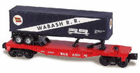 Lionel 6-36065 WABASH R.R 25536 O27 FLATCAR W/TRAILER O SCALE Like New