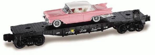 Lionel 6-36067 King Auto Sales Flatcar with Pink Cadillac