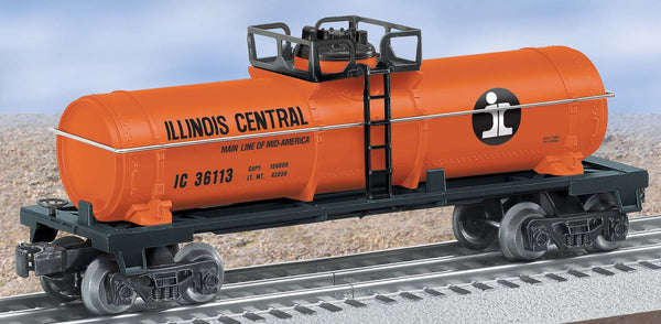 Lionel 6-36113 ILLINOIS CENTRAL SINGLE-DOME TANK CAR O SCALE Like New