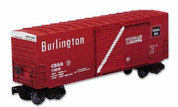 Lionel 6-36210 HI-CUBE BOXCARS - BURLINGTON O SCALE Like New