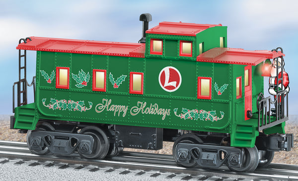 Lionel 6-36803 SANTA ANIMATED CABOOSE HAPPY HOLIDAYS O SCALE Like New