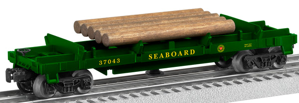 Lionel 6-37043 SEABOARD LOG DUMP CAR O SCALE NEW