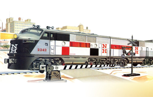 Lionel Postwar Celebration (remake) 6-38324 #2507W NEW HAVEN F3 DIESEL FREIGHT SET (CONVENTIONAL PWR & DMY A #2242) O SCALE Like New