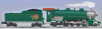 Lionel 6-38626 HOLIDAY RAILROAD 2-8-2 MIKADO JR (GREEN) #25 limited O SCALE Used AS IS