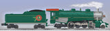 Lionel 6-38626 HOLIDAY RAILROAD 2-8-2 MIKADO JR (GREEN) #25 limited O SCALE Used AS IS