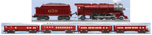 Lionel 6-38657 Chicago Alton Limited Pacific #659 with 6-35124 Baby Madison 4 pack Limited