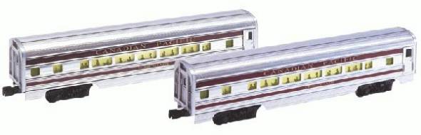 Lionel 6-39106 PWC CANADIAN PACIFIC ALUMINUM STREAMLINED PASSENGER CAR 2-PACK O SCALE NEW