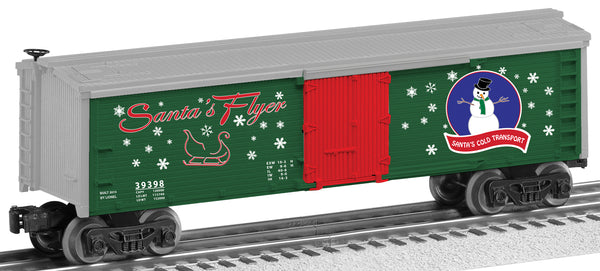 Lionel 6-39398 SANTA'S FLYER REEFER CHRISTMAS O SCALE NEW