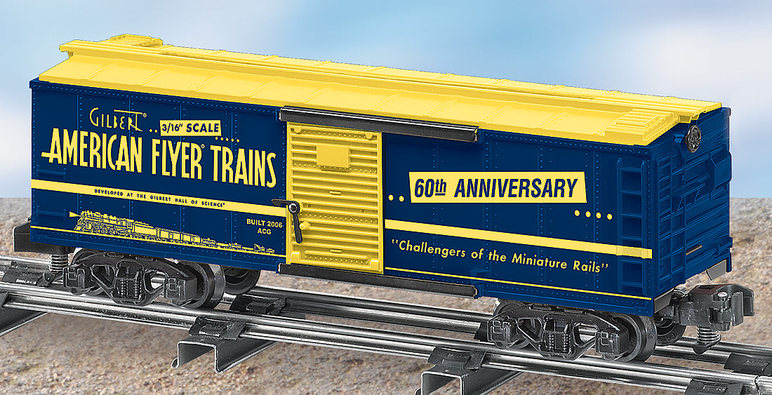 Lionel 6-48364 GILBERT AMERICAN FLYER S GAUGE 60TH ANNIVERSARY BOXCAR
