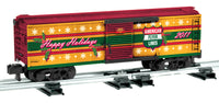 Lionel 6-48394 AMERICAN FLYER 2011 HOLIDAY BOXCAR S SCALE Like New