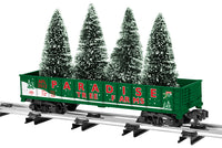 Lionel AF 6-48566 GONDOLA WITH CHRISTMAS TREES S SCALE Like New