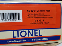 Lionel 6-83523 South Buffalo SB 52'6" gondola #236 from 6-83092 freight set O SCALE NEW