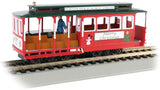 Bachmann 60535 CABLE CAR WITH GRIP MAN - CHRISTMAS HO SCALE NEW