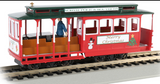 Bachmann 60535 CABLE CAR WITH GRIP MAN - CHRISTMAS HO SCALE NEW