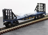 Lionel 6-26307 Chessie System O27 Flat Car w/Bulkheads O SCALE Like New