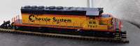MTH Premier 20-2216-1 Chessie SD40-2 Diesel Engine - Chessie Cab C&O 7532 B&O 7616 WM 7547 With Proto O SCALE. Used Excellent