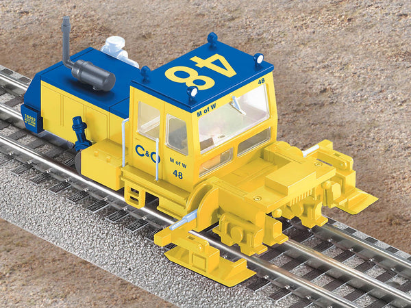 Lionel 6-18483 C&O Ballast Tamper #48 O SCALE Used Excellent one light burned out as is