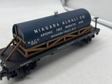MTH Railking 30-73217 Niagara Alkali Company Wooden Tank Car - 19th Century O SCALE Like New Damaged Box