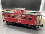 MTH PREMIER C-2129 Custom Weathered Whitewater Valley Railroad (INDIANA) Cabooe Red / Black O SCALE WEATHERED AS IS Like New limited