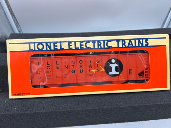 Lionel 6-17121 Illinois Central 3-bay hopper with coal O SCALE NEW