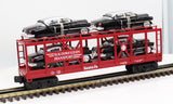 MTH Railking 30-7659 TTOS Auto Carrier Flat Car Featuring (4) 1952 Cadillacs O SCALE Like New