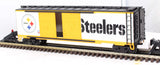 MTH Premier 20-93269 NFL - Pittsburgh Steelers Double Door 50' Box Car O SCALE Like New