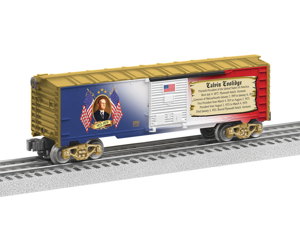 Lionel 6-25932 CALVIN COOLIDGE BOXCAR O SCALE AB NEW