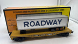 MTH Railking 30-76731 TTX Flat Car w/40' Roadway Trailer O SCALE Like New