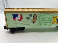 Lionel 6-7603 Spirit of 76 State of New Jersey box car  O SCALE Used Excellent