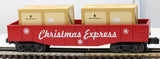 MTH 30-4207B Christmas Gondola w/2 Crates O SCALE Like New