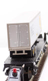 MTH Railking 30-76515 Pittsburgh & Lake Erie RailKing Flat Car w/40' Trailer O SCALE Like New