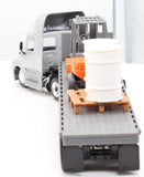 New-Ray Toys 16073 Freightliner Cascadia W/Fokr lift and barrel load 1/43 Like New