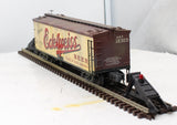 Atlas 6705-2 40' Woodsided Reefer car Edelweiss beer#18303 O SCALE WEATHERED AS IS Like New