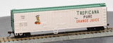 Bachmann 17947 50' STEEL REEFER - TROPICANA - WHT & GRN HO SCALE NEW