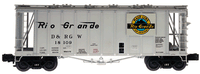 Atlas 6353-2 40' Airslide Hopper Rio Grande O SCALE Used Damaged Box