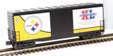 MTH Railking 30-74362 NFL - Pittsburgh Steelers - Super Bowl O SCALE Like New limited