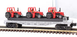 Lionel 6-16907 FLATCAR WITH 3 FARM TRACTORS O SCALE Used