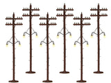 Lionel 6-37995 Lighted Scale Telephone Poles O Scale NEW