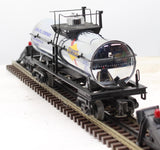 MTH Railking 30-7378 Sunoco Tank Car - Sunoco (Sun Oil - Chrome) O SCALE Like New