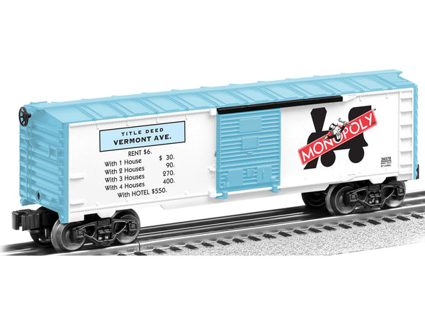 Lionel 6-39378 MONOPOLY VERMONT AVE BOXCAR  O SCALE NEW