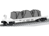Lionel 6-39395 U.S. NATIONAL GUARD MADE IN USA FLATCAR O SCALE Like New