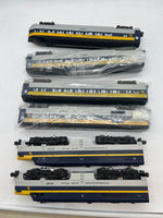 American Flyer 6-48102, 6-48900, 6-48901, 6-48902, 6-48903 Chesapeake Ohio C&O Passenger Train Set (Set of 5) PA-1 Diesel Locomotive and 4 passenger cars S Scale NEW