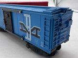 Gilbert American Flyer 985 B&M Boxcar -Boston Maine blue S SCALE Used Damaged Box as is see photos