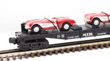 MTH RailKing 30-7624 Auto Transport Flat Car O SCALE Like New