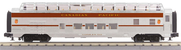 MTH Railking 30-67838 Canadian Pacific CP 60' Streamlined Full-Length Vista Dome passenger Car O SCALE NEW