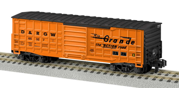 Lionel 6-44082 RIO GRANDE #65327 WAFFLE SIDED BOXCAR S SCALE NEW