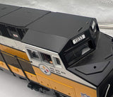 MTH Railking 30-4171-1 NFL Pittsburgh Steelers Super Bowl Dash-8 R-T-R Deluxe Freight Train Set with Proto-Sound 2.0 O SCALE Used Excellent  Damaged Box as is cosmetically