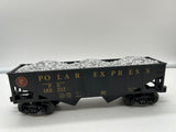 Lionel 6-84370 Polar Express hopper with silver load O scale Like New