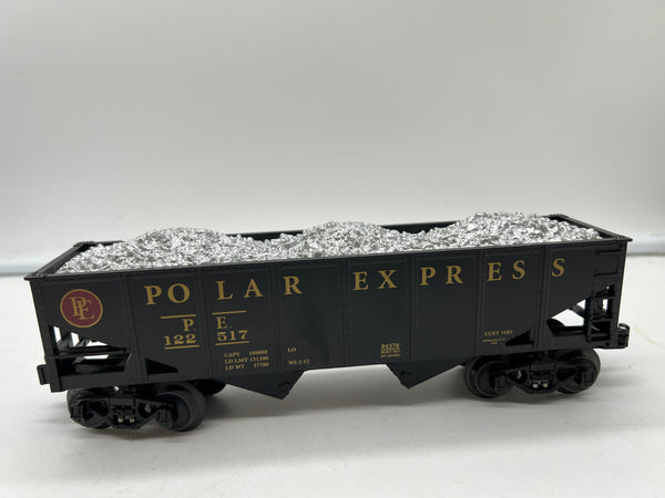 Lionel 6-84370 Polar Express hopper with silver load O scale Like New